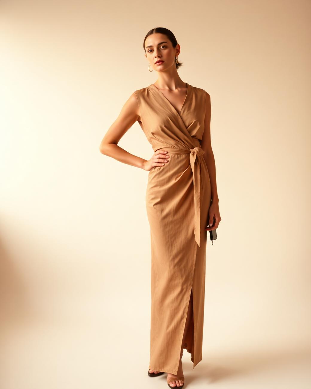 Bias Wrap Dress